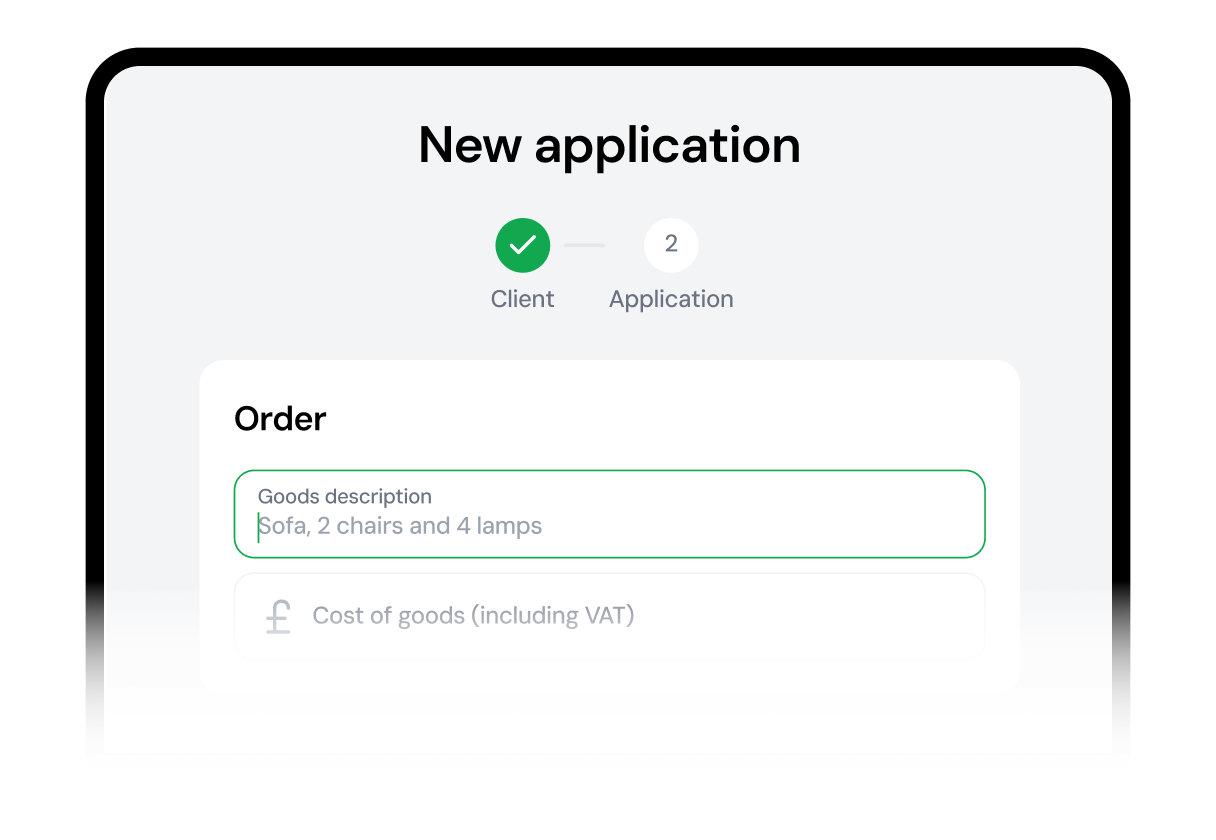 Ayan Pay dashboard showing a new order being created with goods description and cost