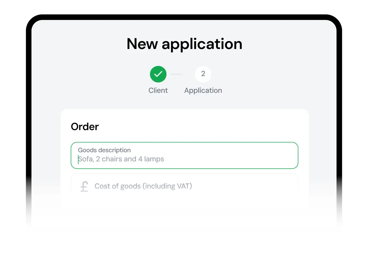 Ayan Pay dashboard showing a new order being created with goods description and cost