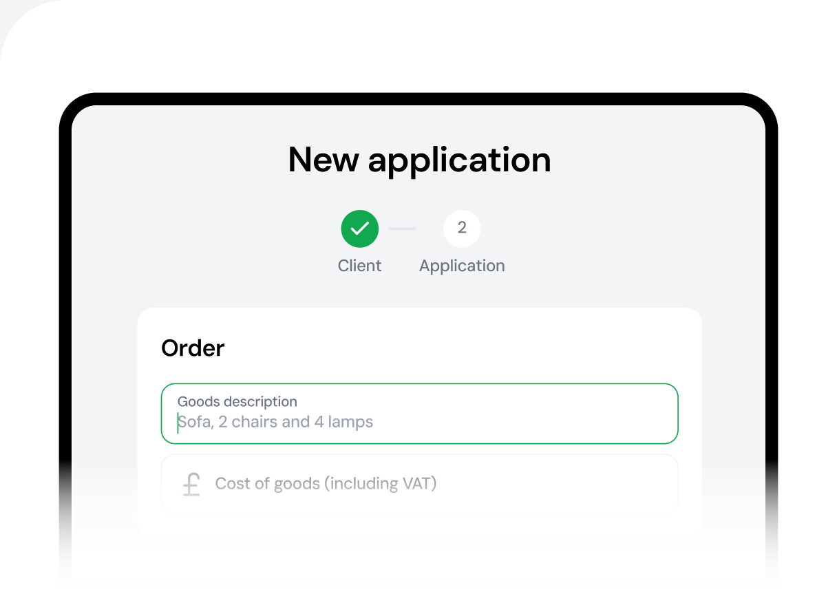 Ayan Pay dashboard showing a new order being created with goods description and cost