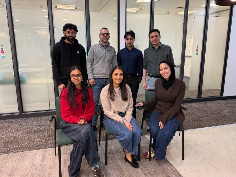 Members of the Ayan team at the London office
